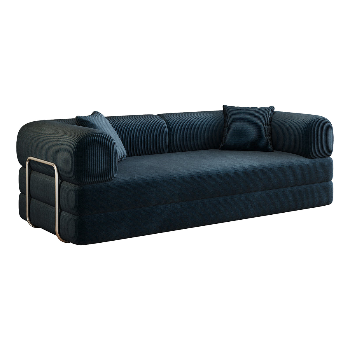 Anthony & Home Corduroy Luxe Convertible Sofa Bed with plush corduroy fabric and modern design in a versatile convertible style.