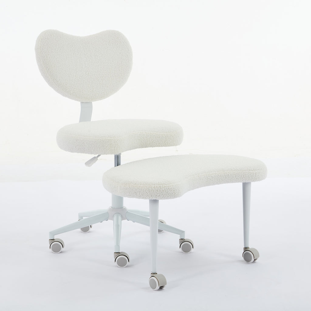 Ivory Anthony & Home cross-legged meditation chair with wheels, designed for comfortable seated meditation practice.