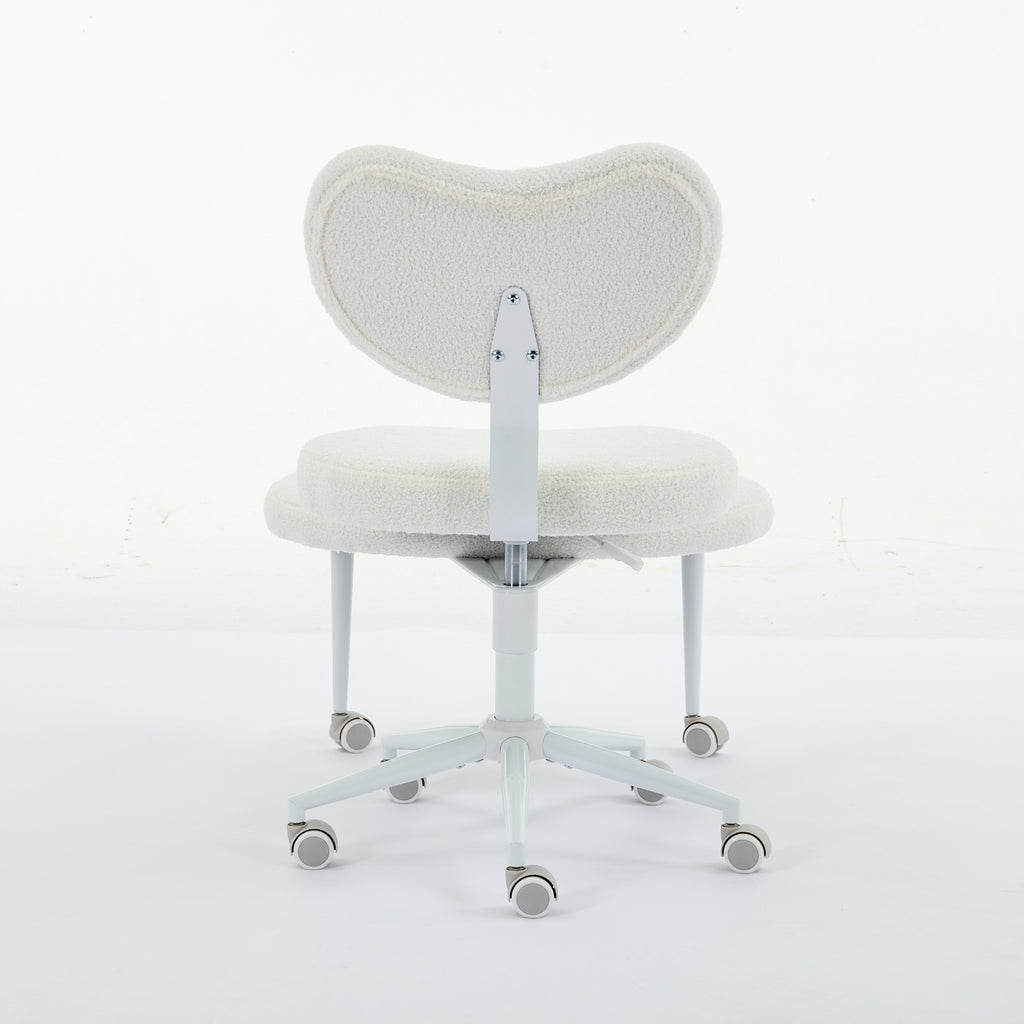 Ivory Anthony & Home cross-legged meditation chair with wheels, featuring a cushioned seat and sturdy frame for comfortable meditation.