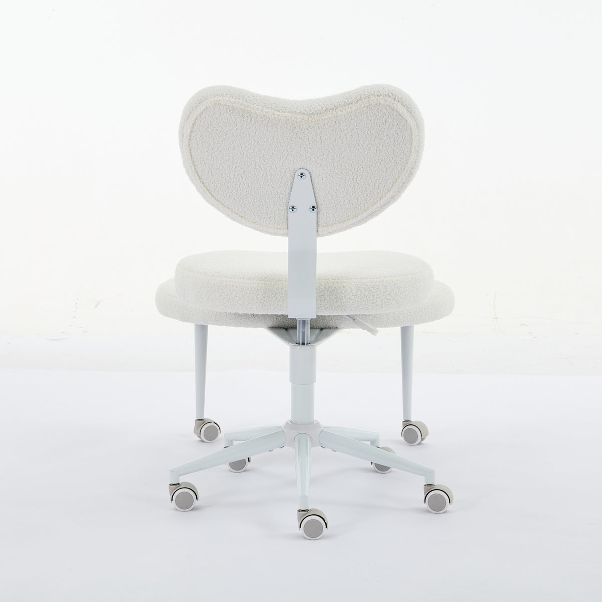 Ivory Anthony & Home cross-legged meditation chair with wheels, featuring a cushioned seat and sturdy frame for comfortable meditation.
