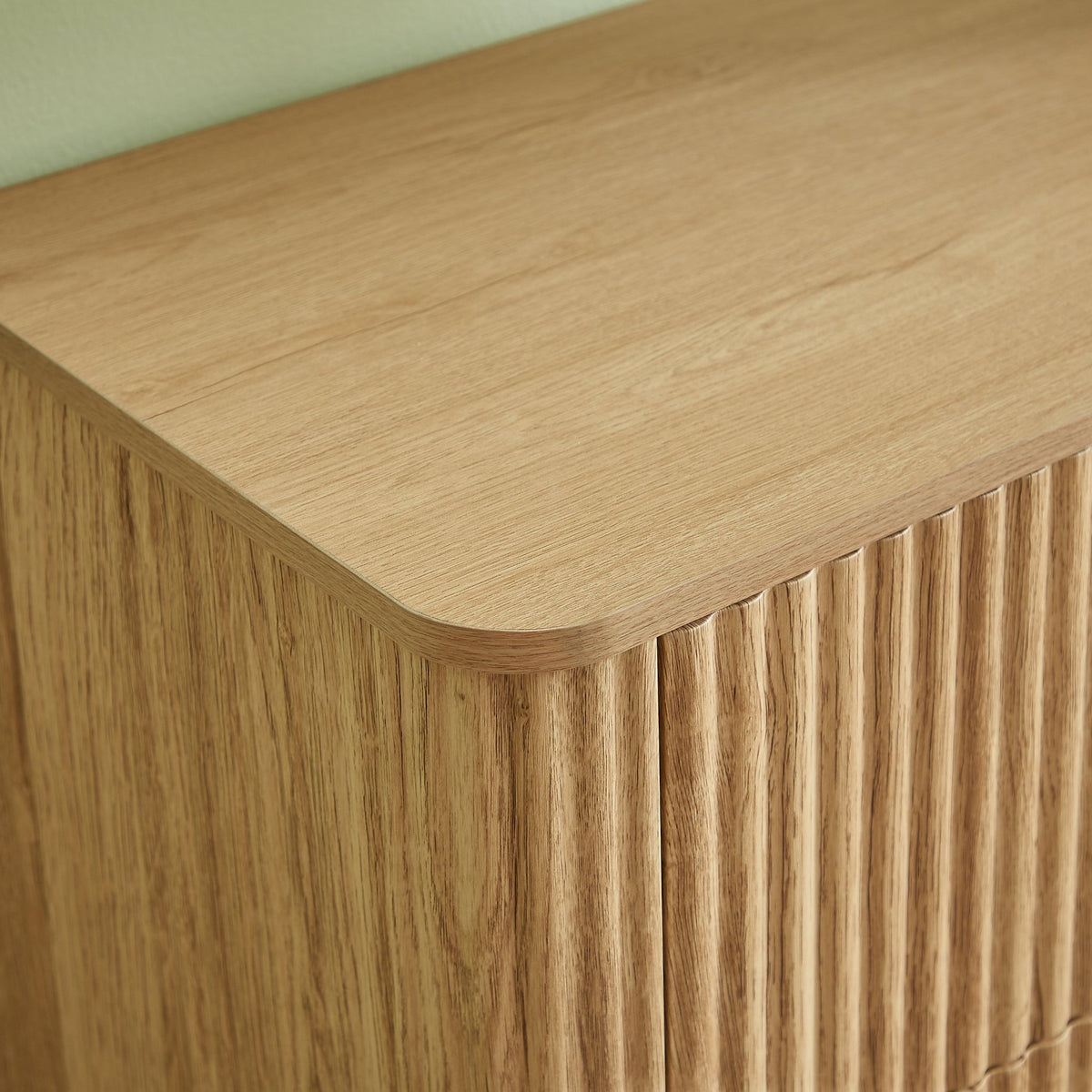 Anthony & Home Drasser Oak Dresser Set with three drawers and two pieces, showcasing a modern, natural wood finish.