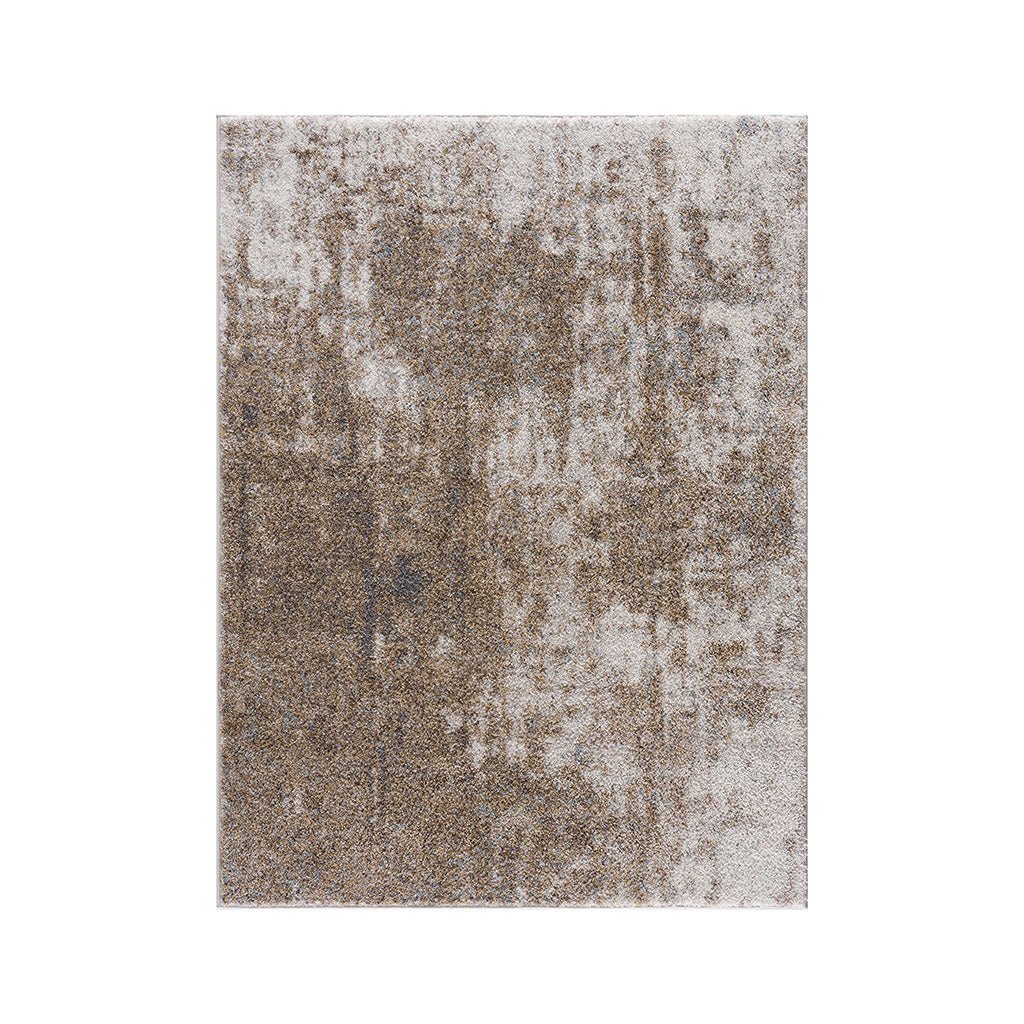 Anthony & Home Elite Collection abstract area rug with high pile, machine-woven in grey and cream, Turkish-made for modern interiors.