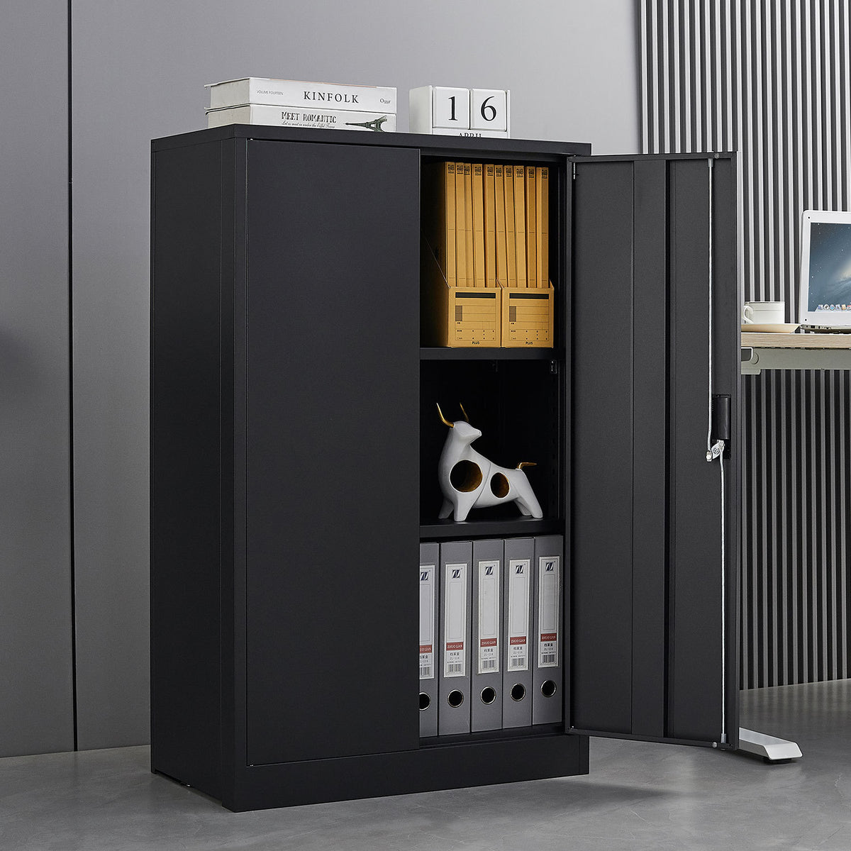 Anthony & Home Elite Series Filing Cabinet with multiple drawers, metal construction, and modern design for office storage.