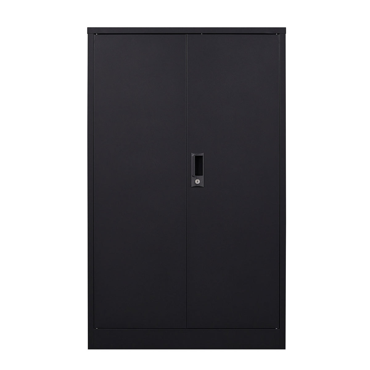 Anthony & Home Elite Series filing cabinet with multiple drawers, metal construction, and sleek black finish.