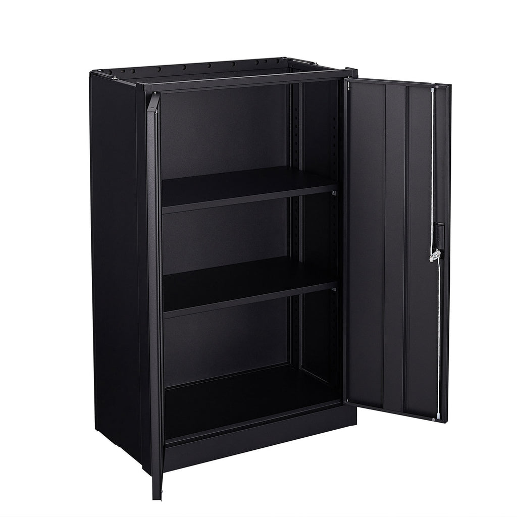 Anthony & Home Elite Series Filing Cabinet with multiple drawers and sleek black finish, ideal for organized office storage.