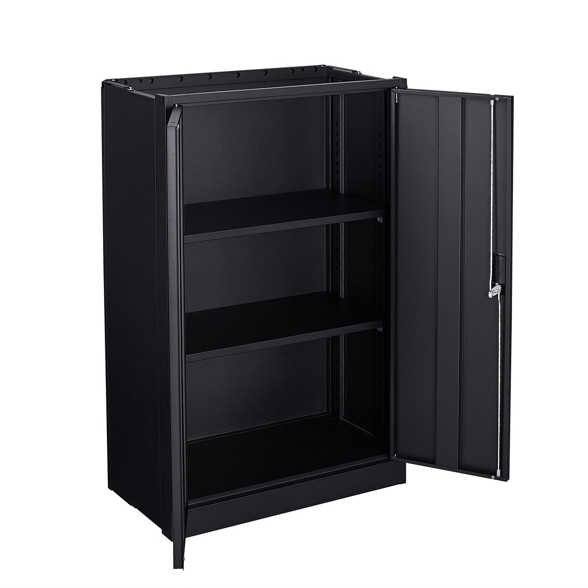 Anthony & Home Elite Series Filing Cabinet with multiple drawers and sleek black finish, ideal for organized office storage.