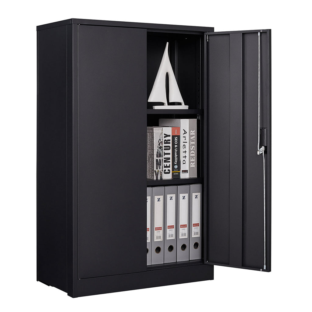 Anthony & Home Elite Series Filing Cabinet with multiple drawers and sleek black finish, perfect for organized office storage.