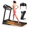 Anthony & Home Elite Series stainless steel folding treadmill with incline, app control, Signature Edition for home fitness use.