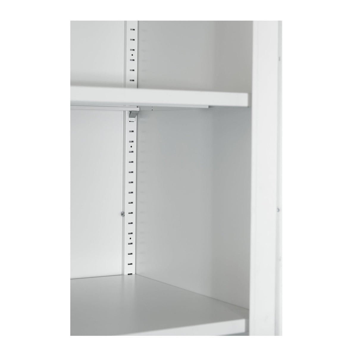 Anthony & Home Elite Steel Wardrobe Cabinet with drawers and hanging rod, featuring a sturdy metal design and ample storage space.