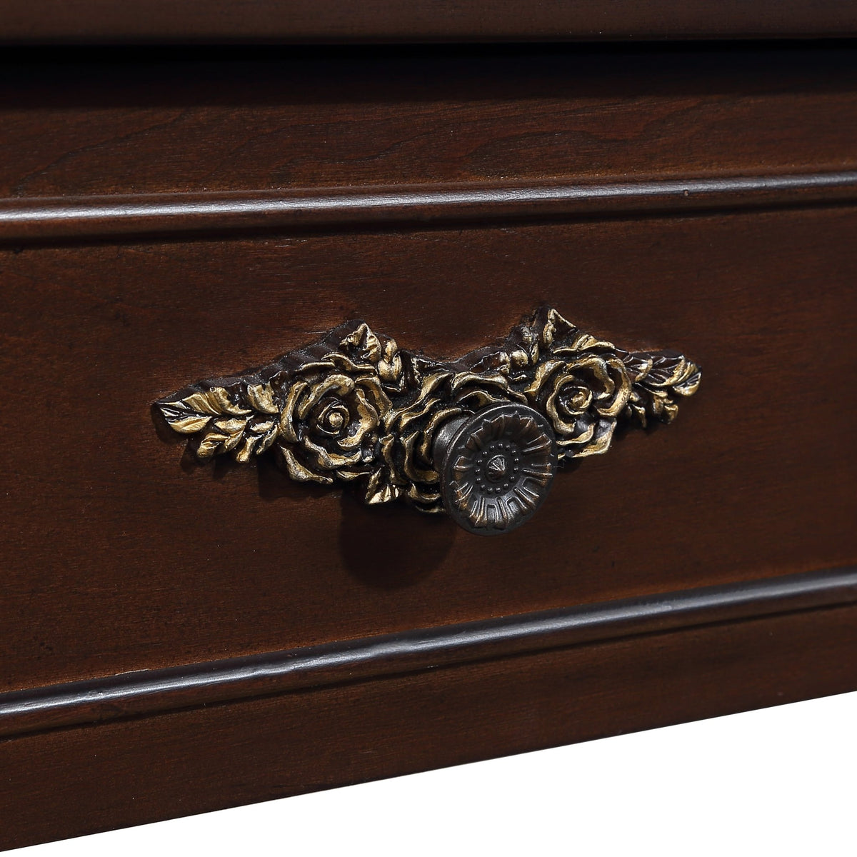 Espresso finish Anthony & Home console table with sleek rectangular top and slim legs, ideal for entryways or living rooms.
