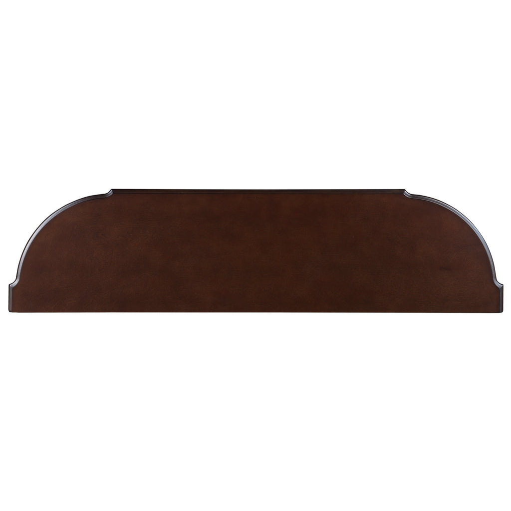 Espresso finish Anthony & Home console table with sleek design and sturdy legs, ideal for entryways or living room decor.