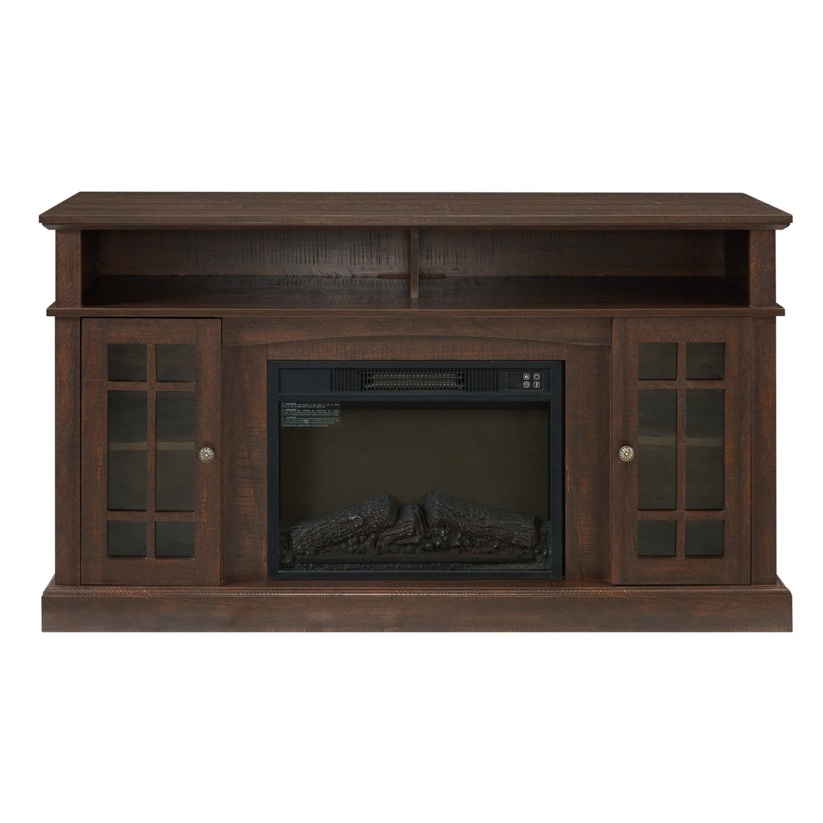 Anthony & Home Espresso Finish TV media console from the Signature Collection, featuring a sleek modern design with ample storage compartments.