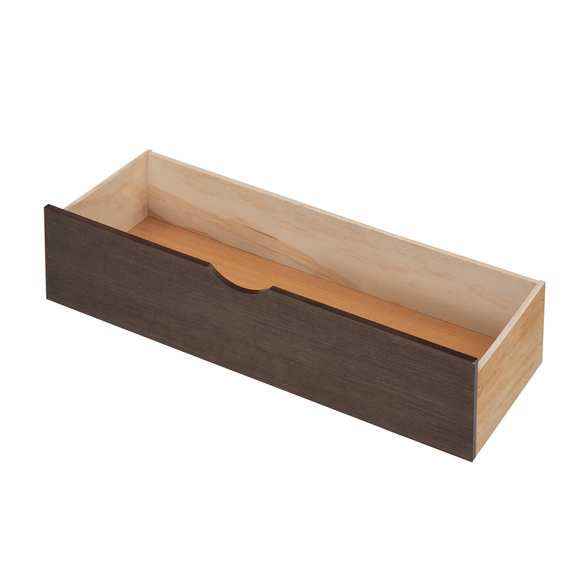 Anthony & Home Espresso Platform Bed from the Luxe Collection, featuring a sleek, modern design and a sturdy wooden frame.