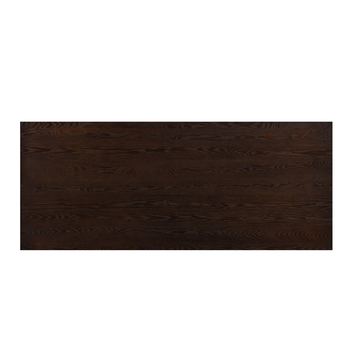 Anthony & Home Espresso Solid Wood Dining Table 95 Inch Atelier with sleek, polished surface and sturdy wood legs.