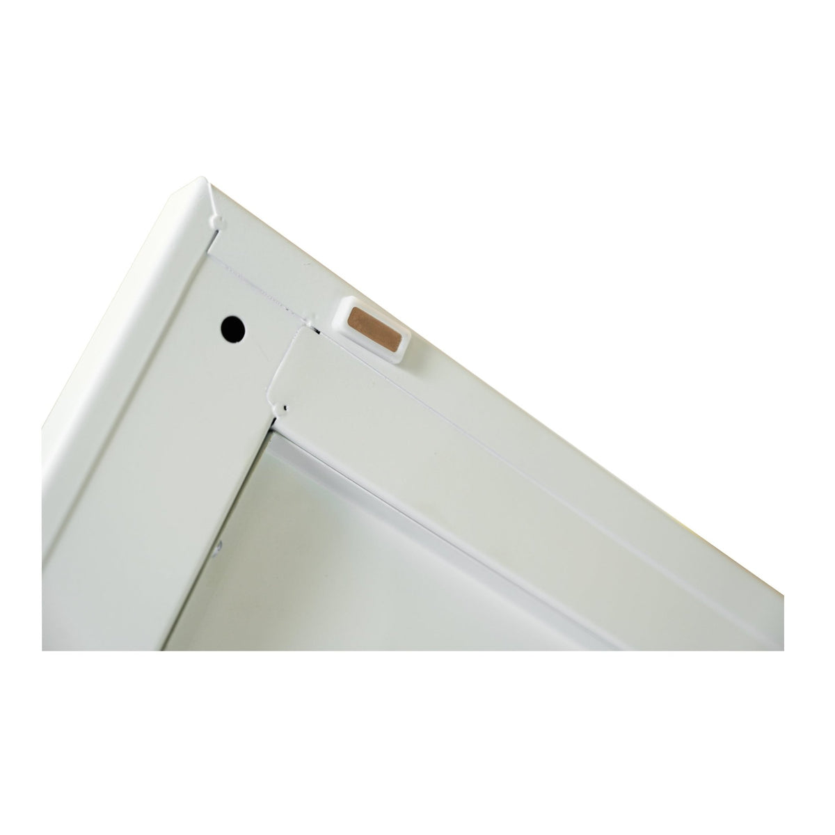White Anthony & Home steel wardrobe cabinet with hanging rod and exclusive premium design for organized clothing storage