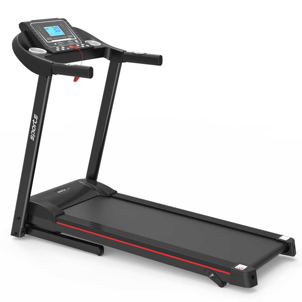Fitshow Elite Edition folding treadmill with hydraulic assist, quiet home gym exercise equipment from Anthony & Home