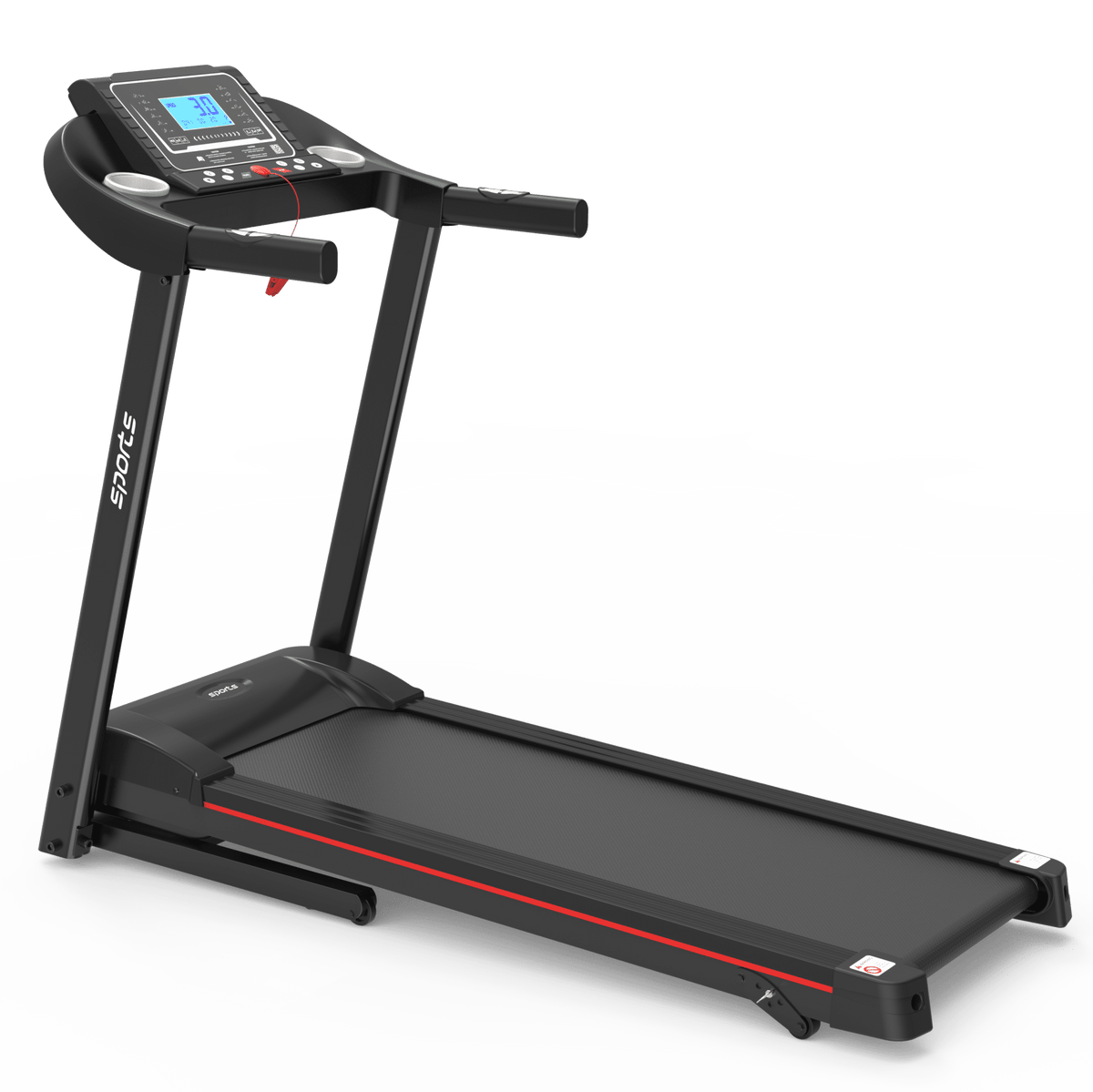 Fitshow Elite Edition folding treadmill with hydraulic assist, quiet home gym exercise equipment from Anthony & Home