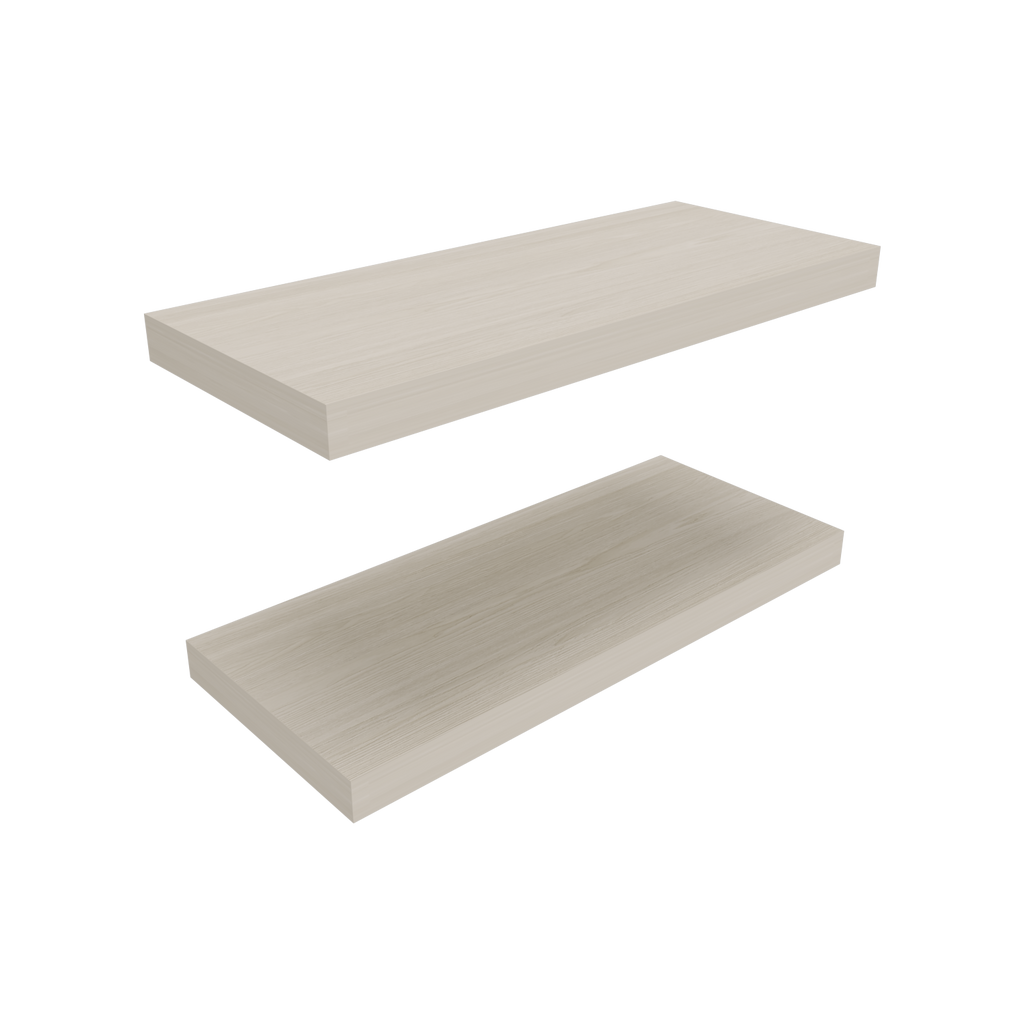 Anthony & Home floating shelves set of 2, 31.5-inch wide matte finish shelves for living room or bath decor.