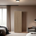 Anthony & Home oak wardrobe from FM Furniture World, featuring sleek wood finish and spacious storage design.