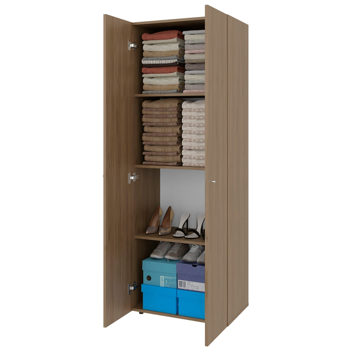Anthony & Home oak wardrobe from FM Furniture World, featuring wood grain finish and spacious storage design.