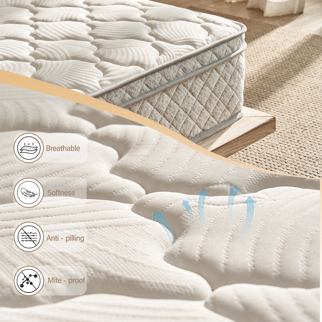 Full-size Anthony & Home Hybrid Mattress from the Signature Collection with memory foam comfort and supportive design.
