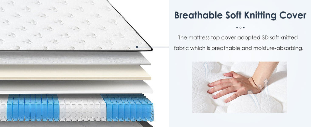 Anthony & Home full-size hybrid mattress with pocketed innerspring for a comfortable and supportive sleep experience