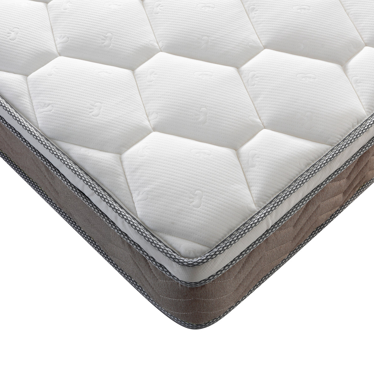 Queen-sized Anthony & Home Gel Memory Foam Hybrid Mattress in a Box, showcasing the plush, supportive mattress with a sleek cover.