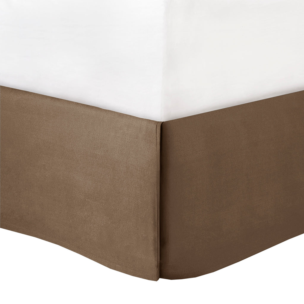 Genevieve Polyoni taupe comforter set by Anthony & Home, king size with plush fabric and elegant design for cozy bedroom decor.