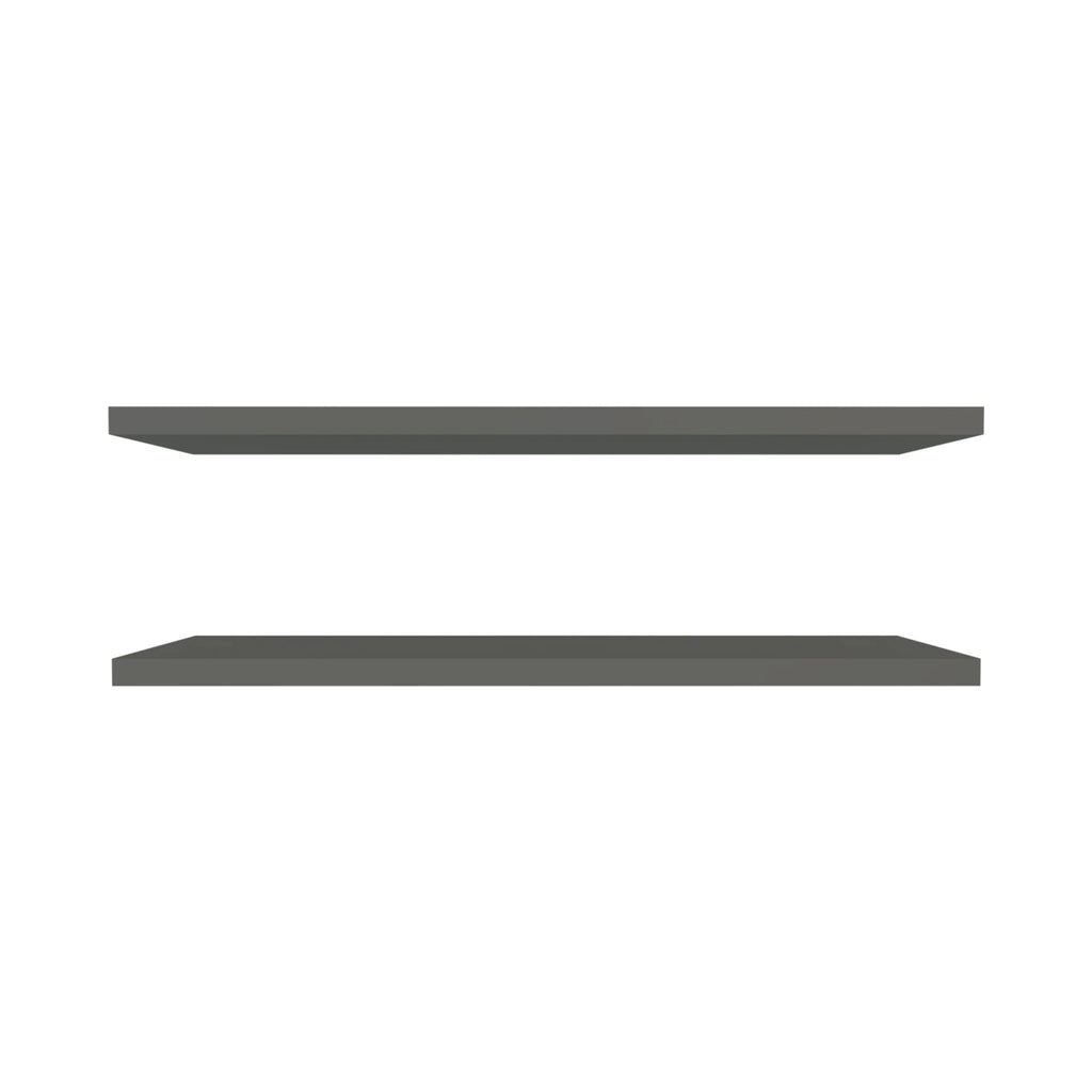 Grey matte finish floating shelf by Anthony & Home, limited edition wall-mounted storage with sleek modern design