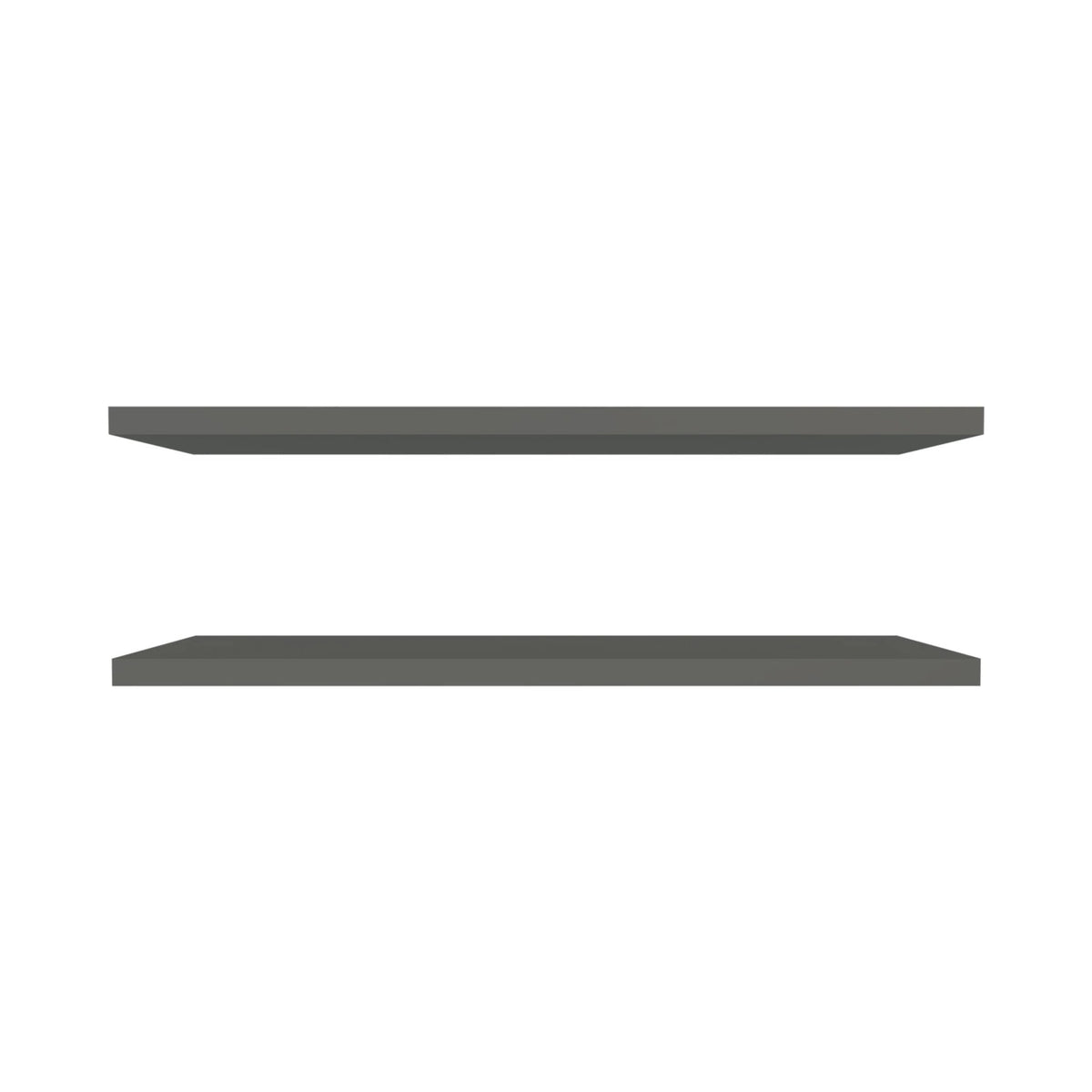 Grey matte finish floating shelf by Anthony & Home, limited edition wall-mounted storage with sleek modern design