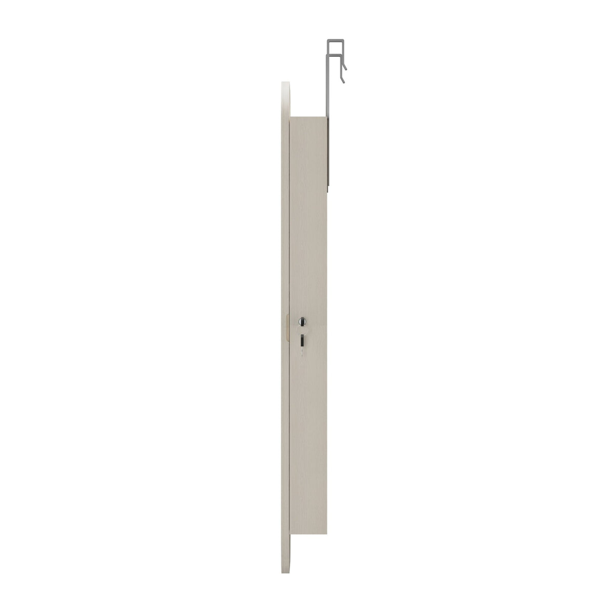 Anthony & Home HD glass mirror jewelry cabinet armoire with multiple compartments and a sleek, exclusive design.