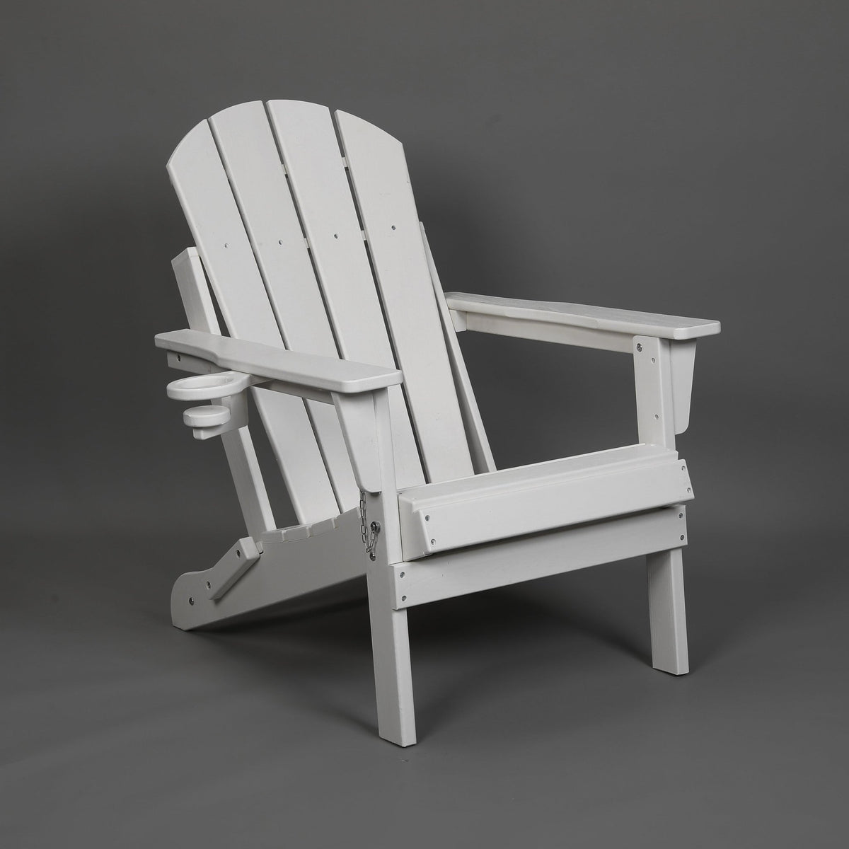 HDPE wood-texture Adirondack chair from Anthony & Home Coastal Collection, featuring a comfortable outdoor seating design.
