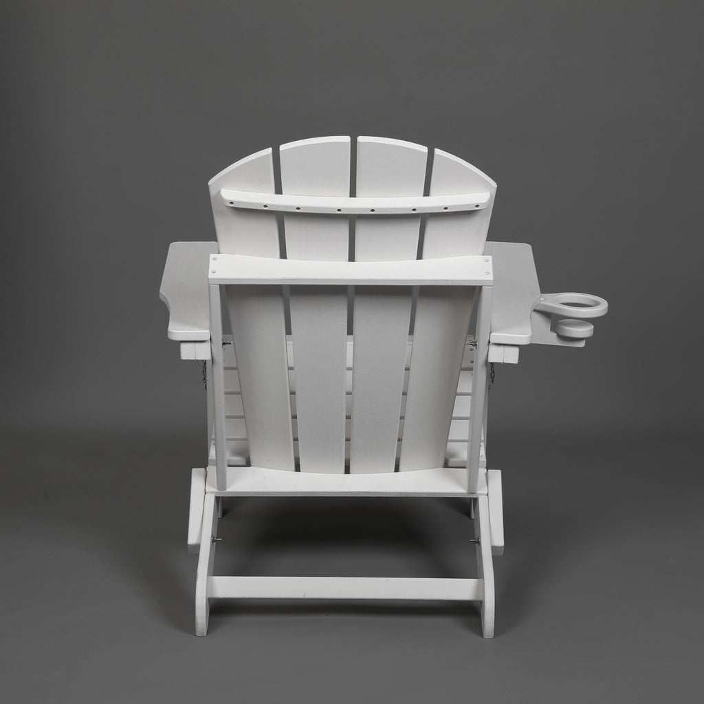 HDPE wood-texture Adirondack chair from Anthony & Home Coastal Collection, showcasing a durable outdoor seating option.
