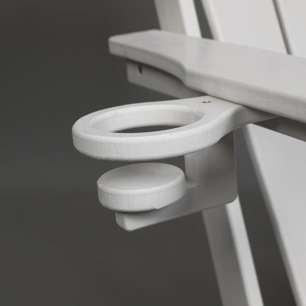 HDPE wood-texture Adirondack chair from Anthony & Home Coastal Collection, showcasing a stylish outdoor seating option