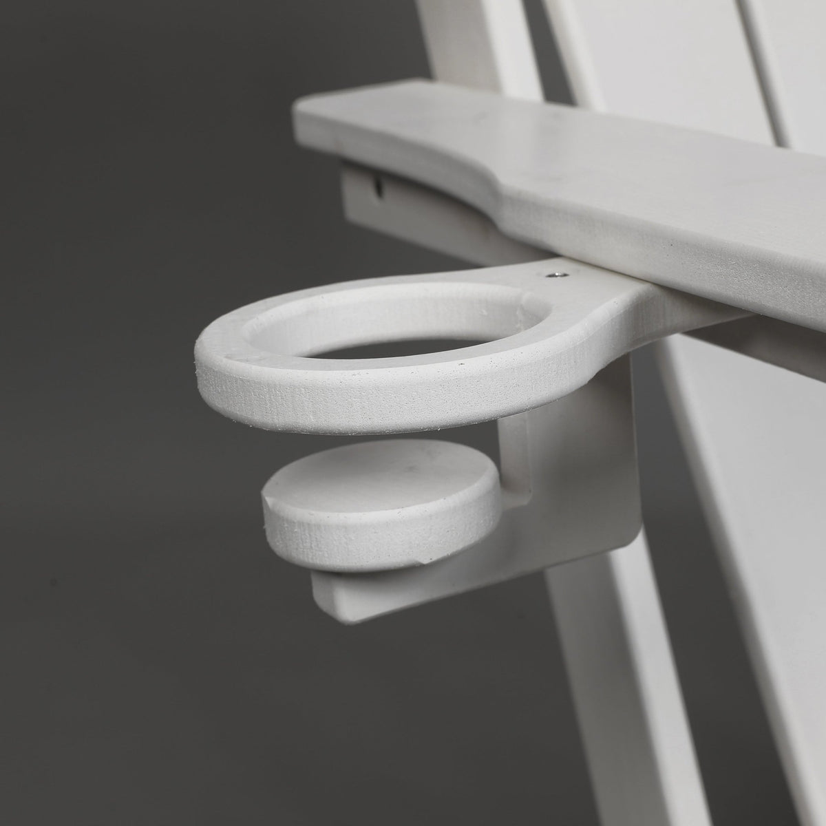 HDPE wood-texture Adirondack chair from Anthony & Home Coastal Collection, showcasing a stylish outdoor seating option