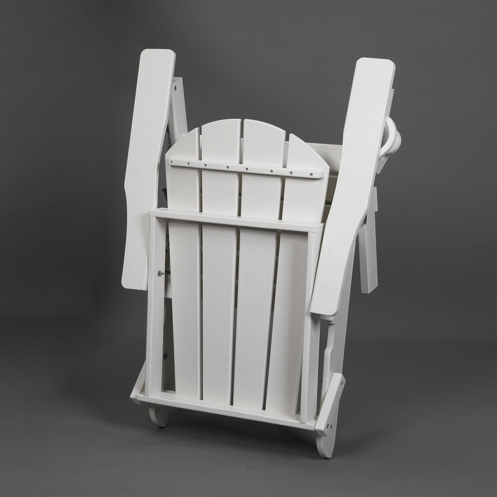 HDPE wood-texture Adirondack chair from Anthony & Home Coastal Collection, featuring a comfortable, weather-resistant outdoor seating design.