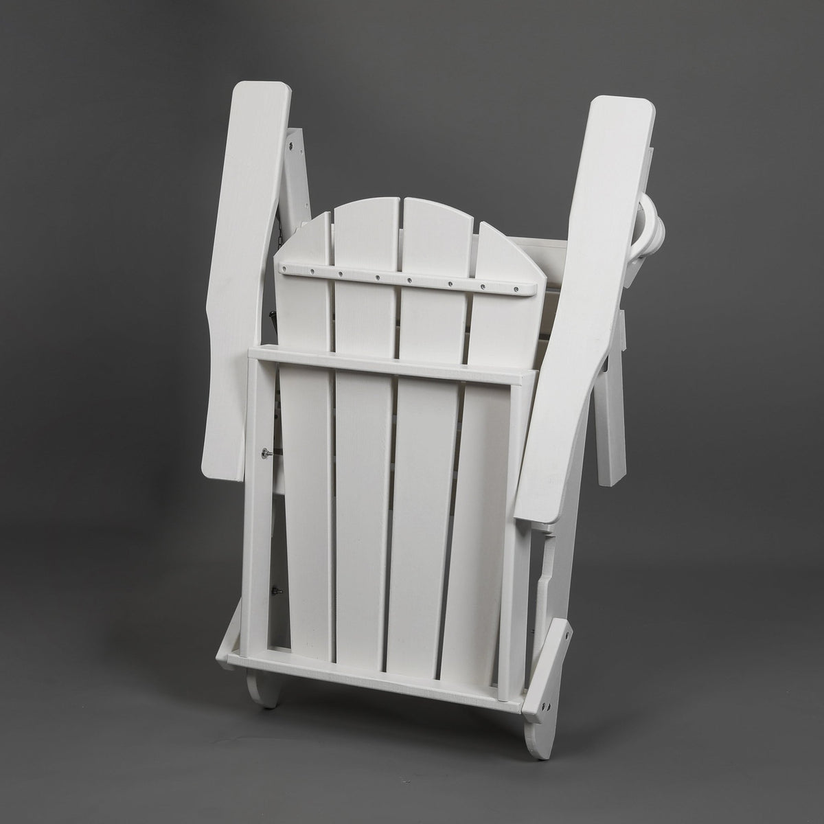HDPE wood-texture Adirondack chair from Anthony & Home Coastal Collection, featuring a comfortable, weather-resistant outdoor seating design.