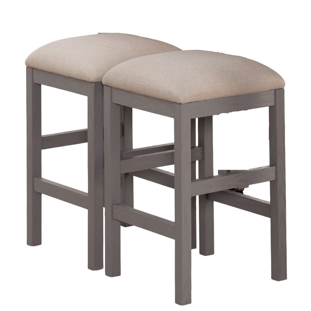 Anthony & Home Heritage counter-height dining set with faux marble top, showing the stylish table and matching chairs.