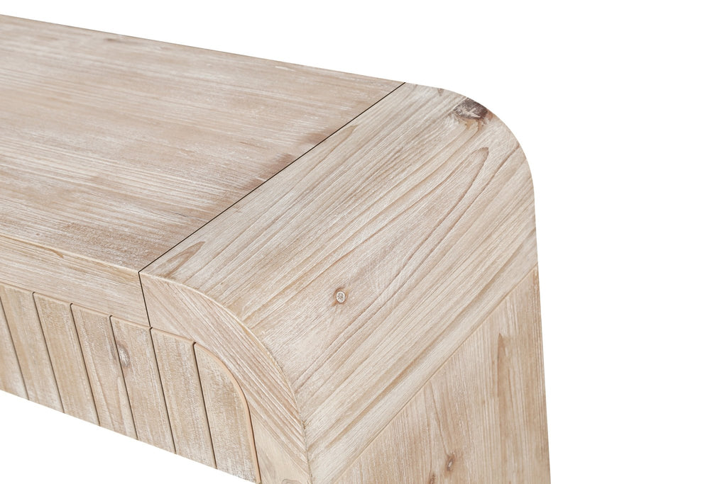 Anthony & Home heritage solid wood console table with hidden drawers, elegant entryway or living room furniture piece