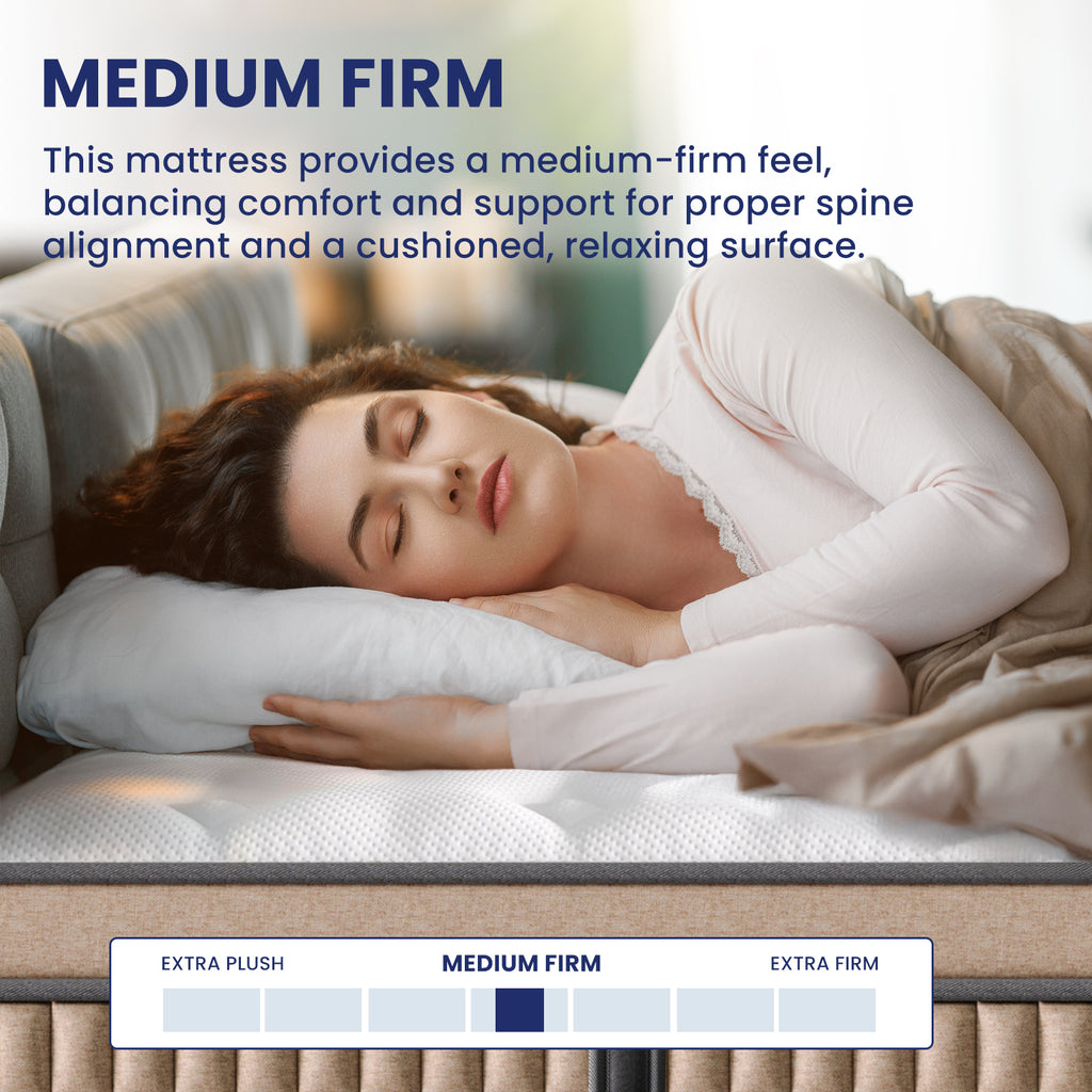 Anthony & Home Hotel Collection 14-inch King Gel Memory Foam Mattress with plush surface and supportive design.