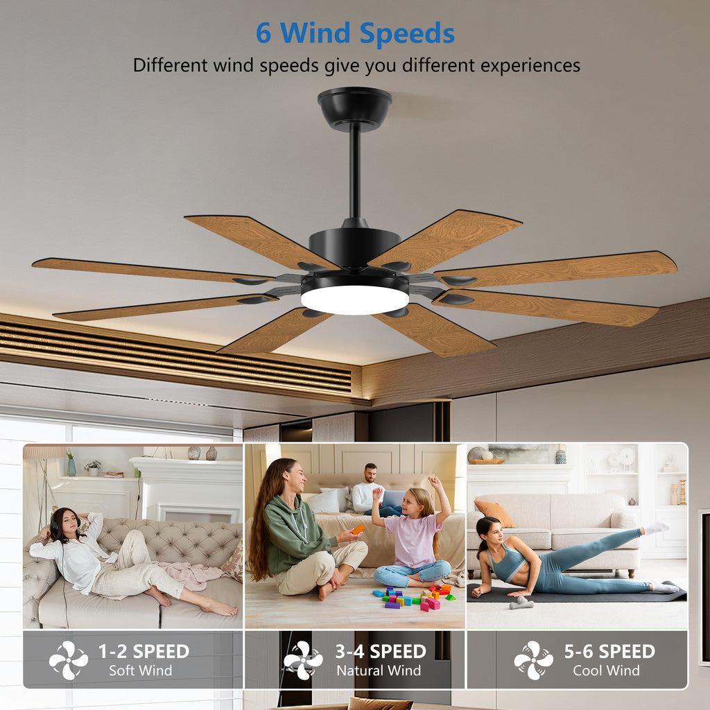 Anthony & Home Iron Windmill Elite 52-inch ceiling fan with plywood blades, modern design, and durable metal construction.