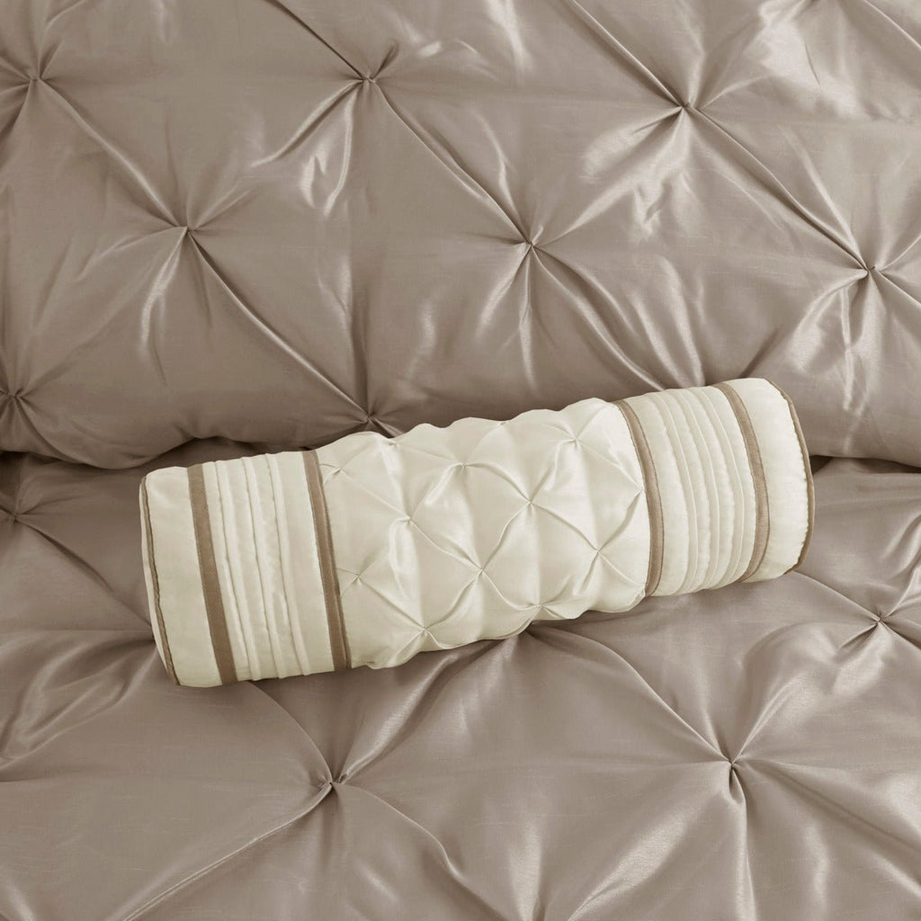 King Laurel tufted comforter set by Anthony & Home featuring a plush, textured design for a cozy bedroom decor.