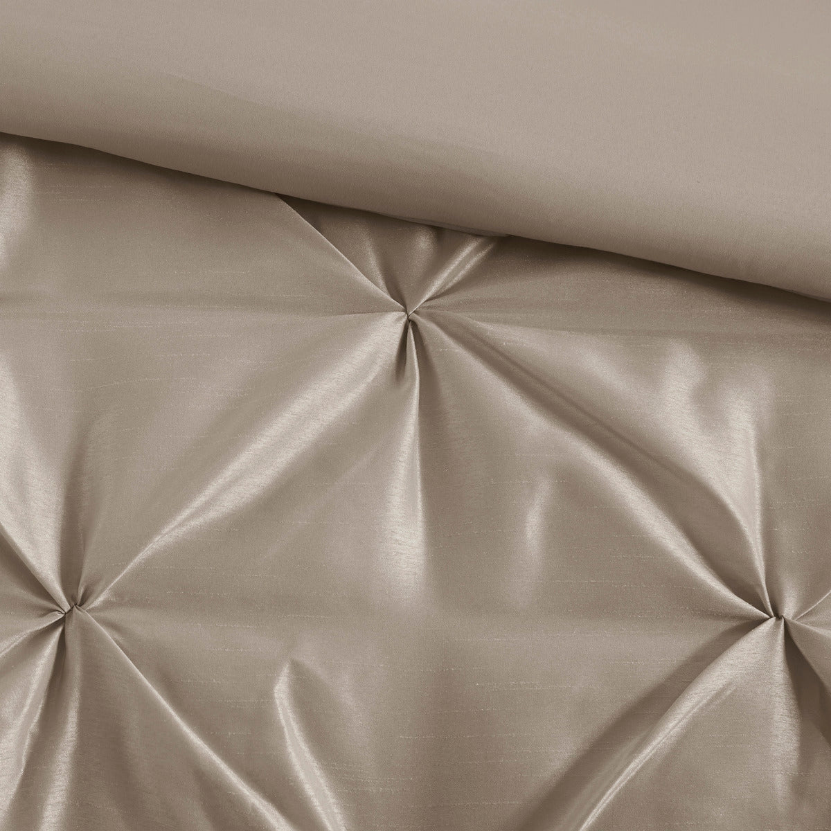 King size Anthony & Home Laurel Tufted Comforter Set with plush tufted fabric and elegant design for a cozy bedroom look.