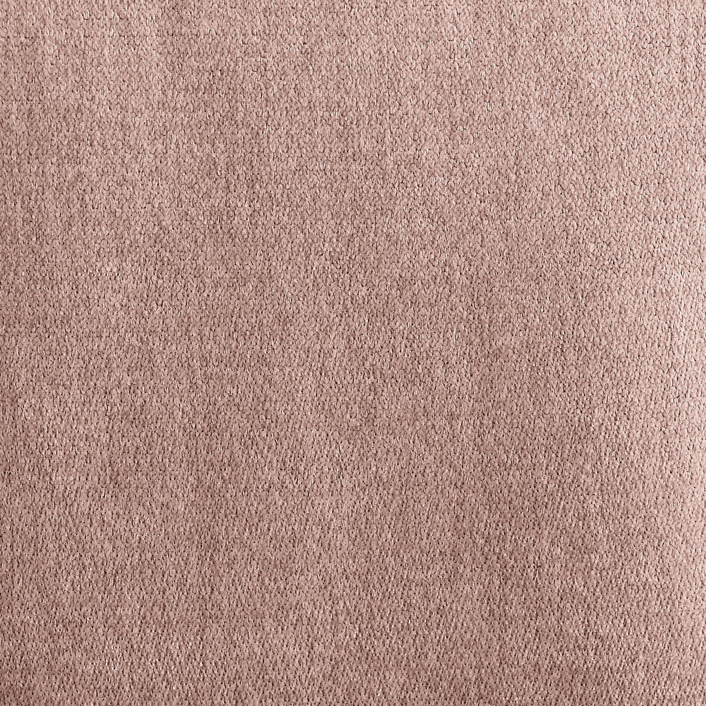 Pink upholstered queen bed frame from Anthony & Home's Limited Chenille Collection, no box spring needed, plush fabric and elegant design.
