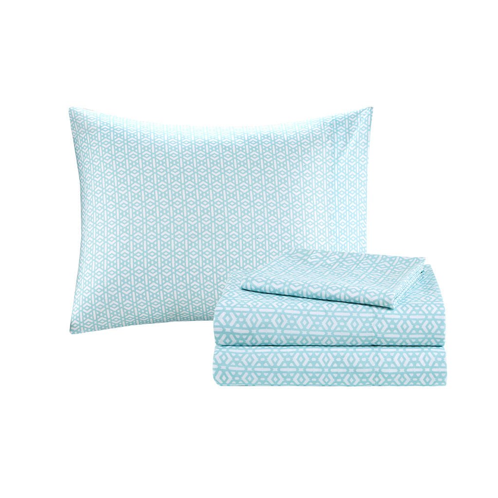 Anthony & Home Limited Collection Boho Full Comforter Set with colorful, patterned fabric and matching pillow shams on a bed.