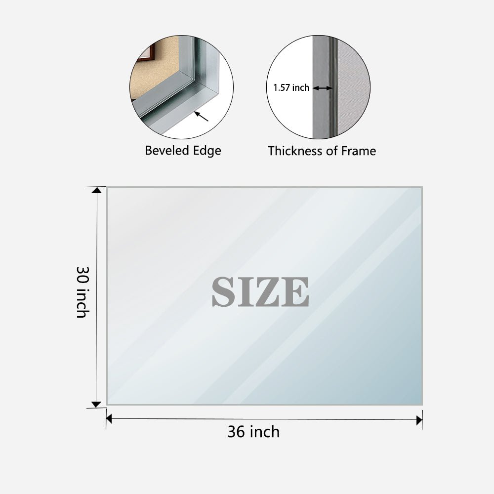 Limited edition black aluminum bathroom mirror by Anthony & Home, sleek rectangular design with reflective glass surface.