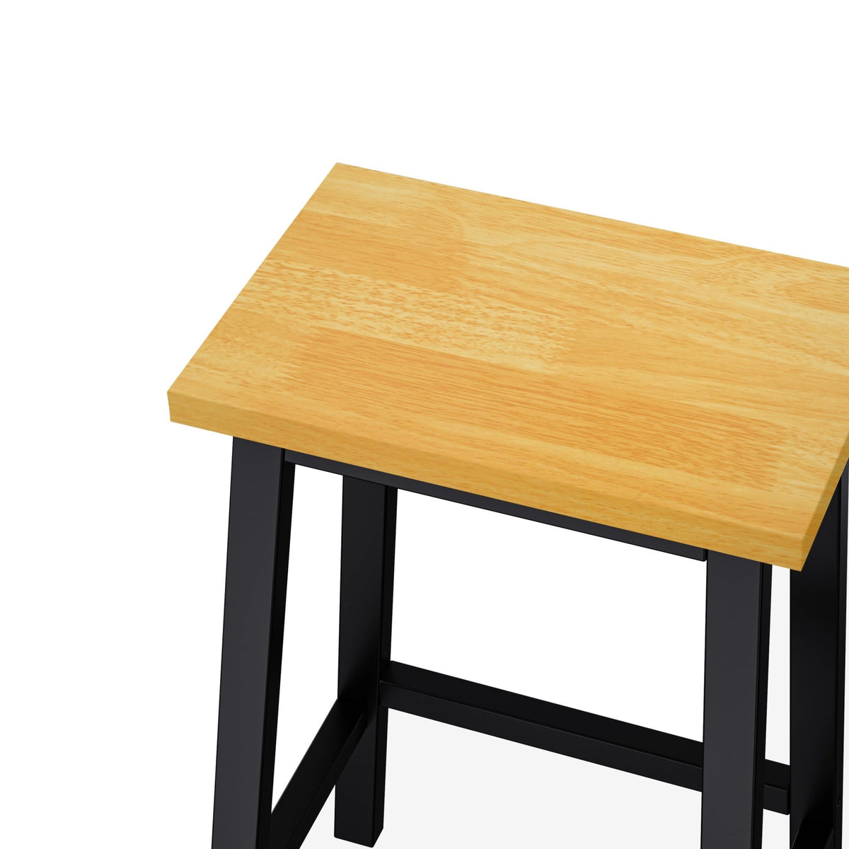 Limited edition matte black kitchen island with drop leaf by Anthony & Home, featuring a sleek design and ample workspace.
