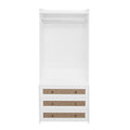 White lacquer wardrobe armoire by Anthony & Home, limited edition with sleek modern design and ample storage space.