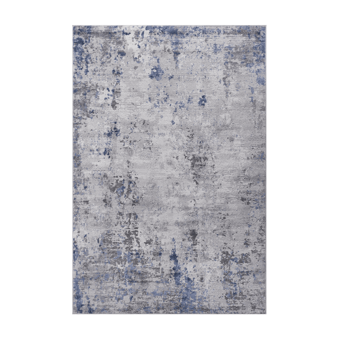Anthony & Home Loom and Luxe Silver Abstract Polyester Area Rug with modern design and soft texture.