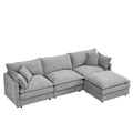 Luxe Chenille Atelier modular sectional sofa by Anthony & Home, with plush fabric and contemporary design, shown in a modern living room.